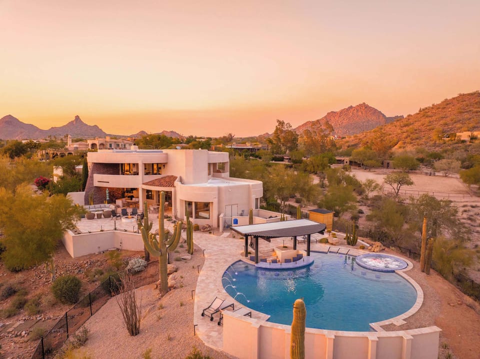 Private desert estate surrounded by stunning natural views.