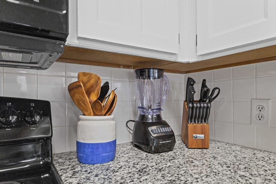Bright and airy kitchen, ready for your next meal prep!