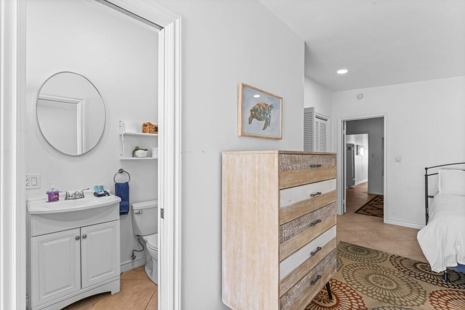 Bedroom with ensuite bath