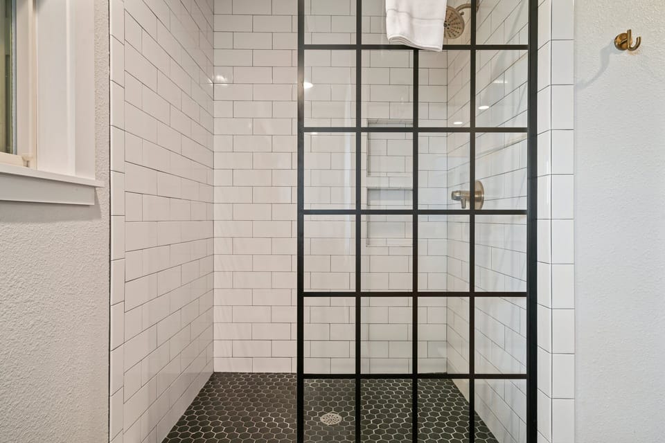 Master bathroom shower.