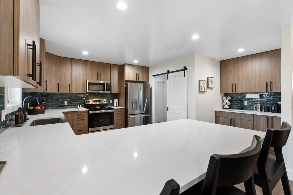 Plenty of room to prepare and cook your meals