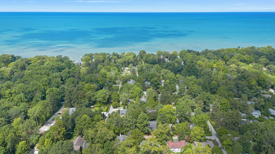 Overhead View To Lake