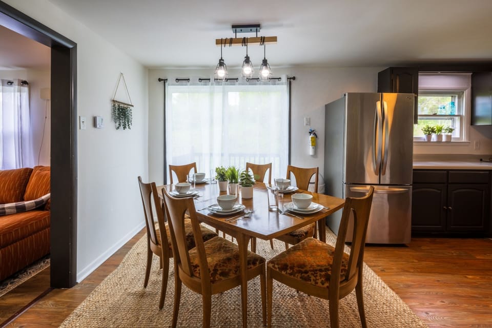 Perfect space for meals, games, or conversation.