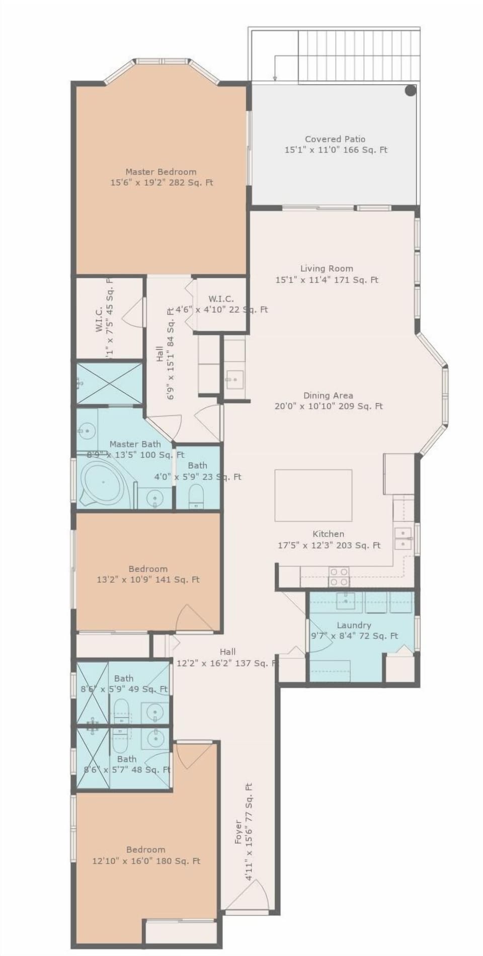 Condo, Multiple Beds (Atlantic Villas 101) | Floor plan