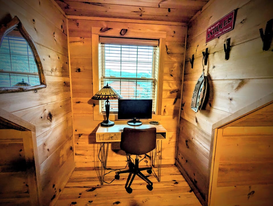 Dedicated Workspace in Bunk Room