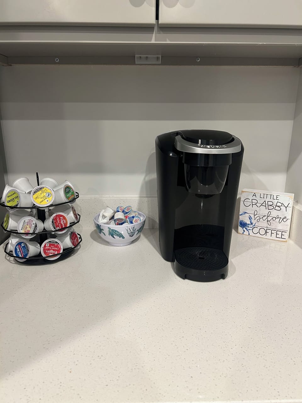 Keurig coffee maker with complementary Keurig.