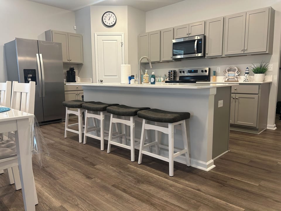 Open kitchen concept so you can mingle while preparing a meal
