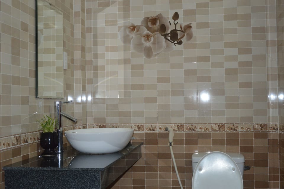 Shower, free toiletries, hair dryer (on request), slippers