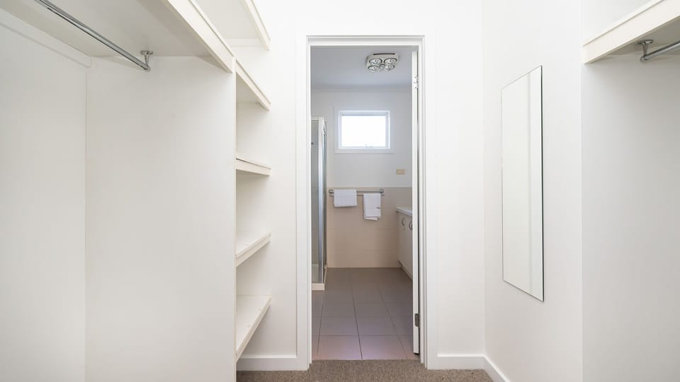 Master bedroom walk in robe