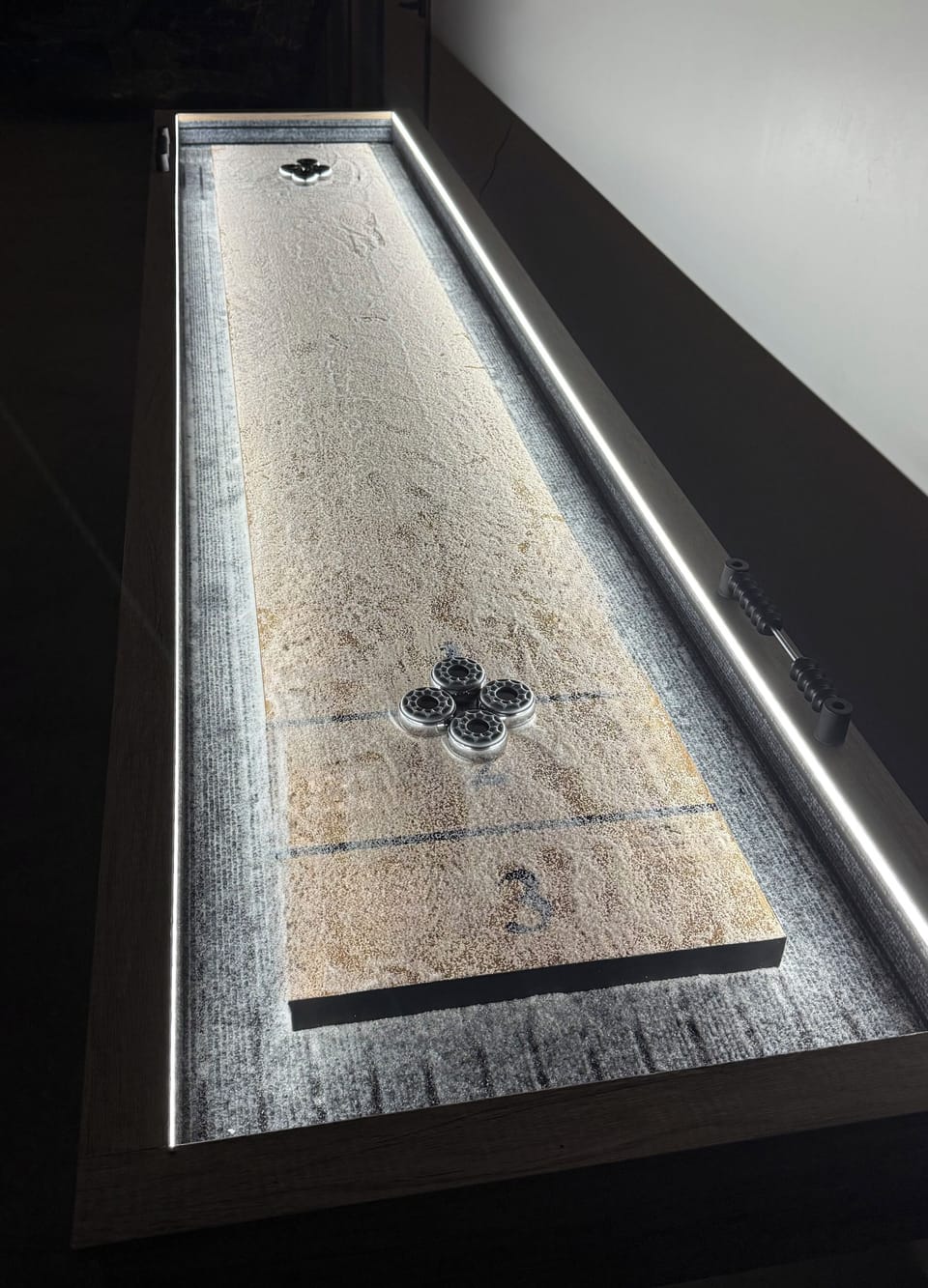 Illuminated Shuffle Board Table