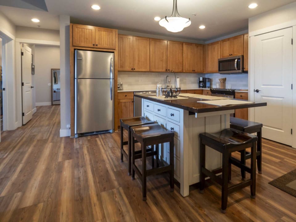 Dining room and kitchen