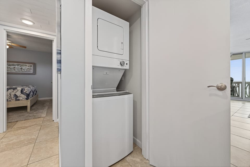Pack light and keep it fresh with the in-unit laundry facilities right in your condo.