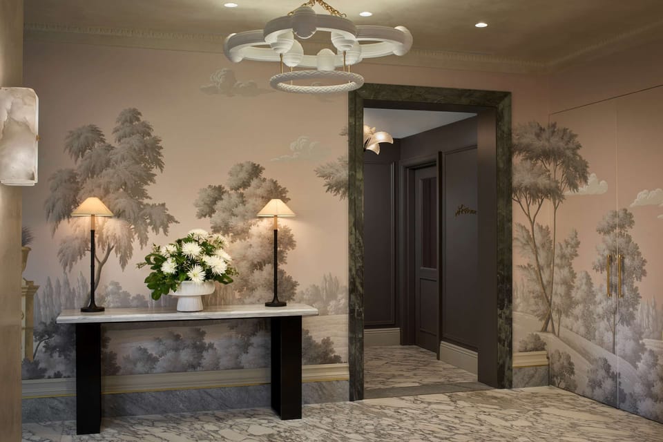 La Marchande Entrance From The Wall Street Hotel Lobby - New York City