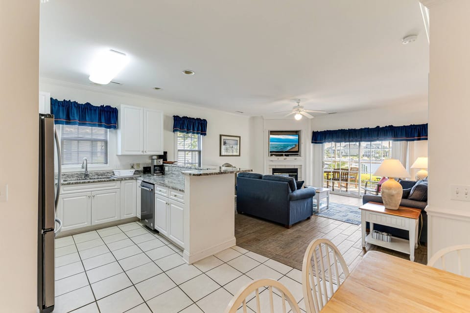 Large Family Room located just off the Kitchen