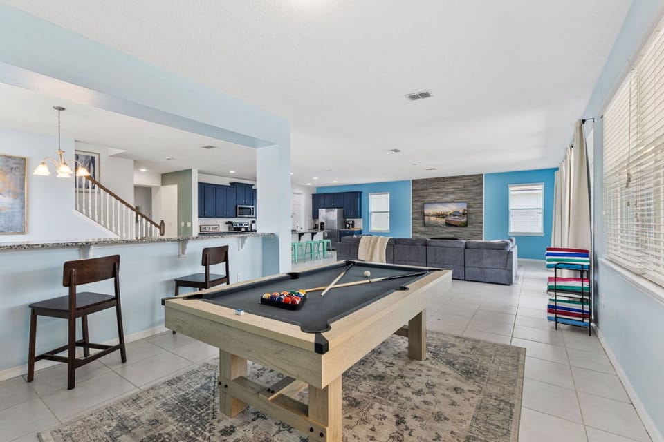 Pool table.