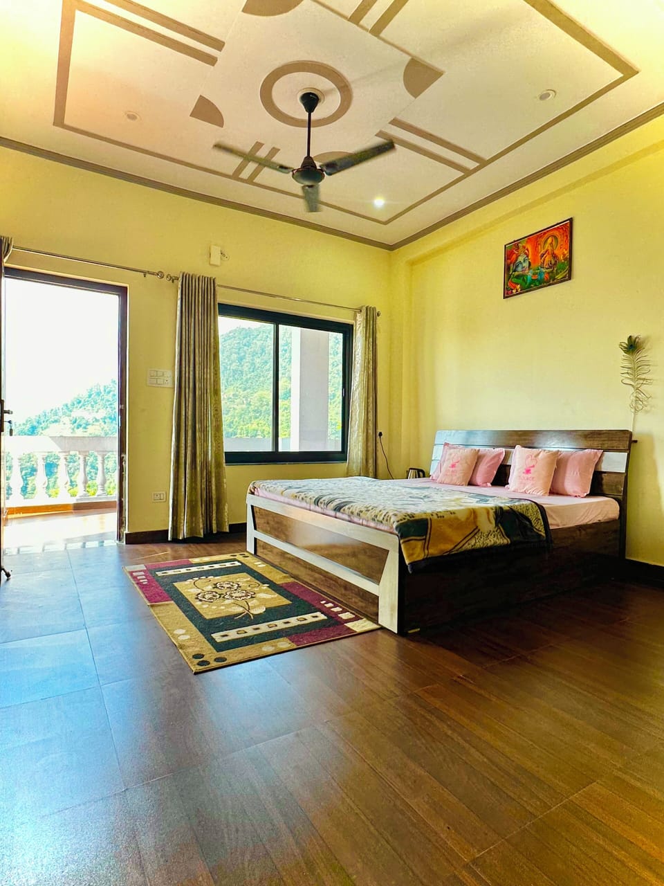 Deluxe Double Room, Balcony, River View | Desk, laptop workspace, free WiFi