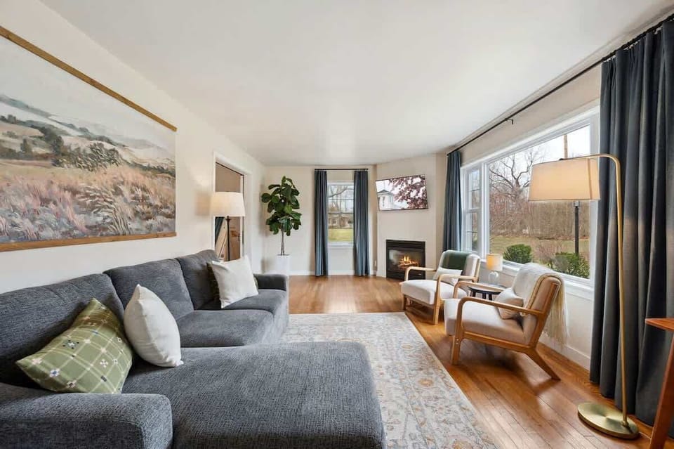 Located a minute from the heart of downtown Egg Harbor, Cherry Brick Cottage is a lovingly restored 3-bedroom, 2-bathroom home that blends Door County history with thoughtful modern touches.