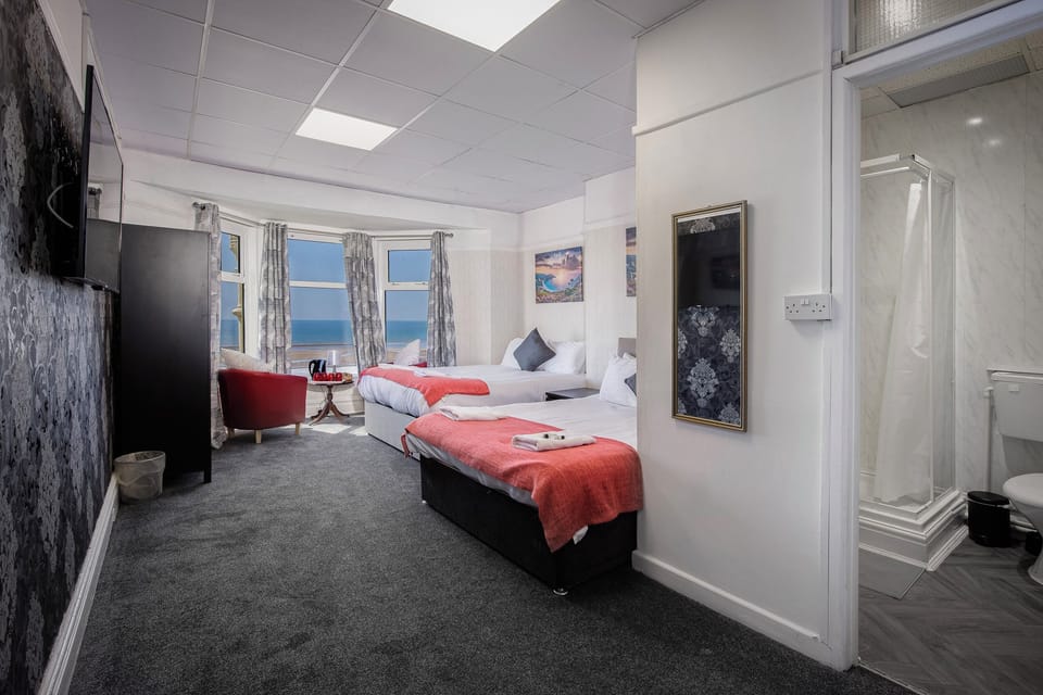 Family Quadruple Room, Beach View | Iron/ironing board