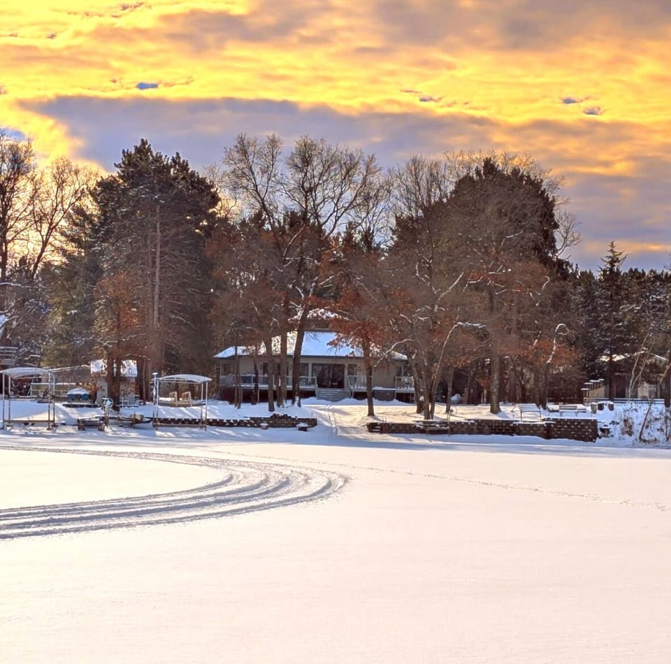 Back yard view from the lake.