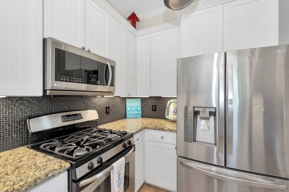 High end stainless steel appliances