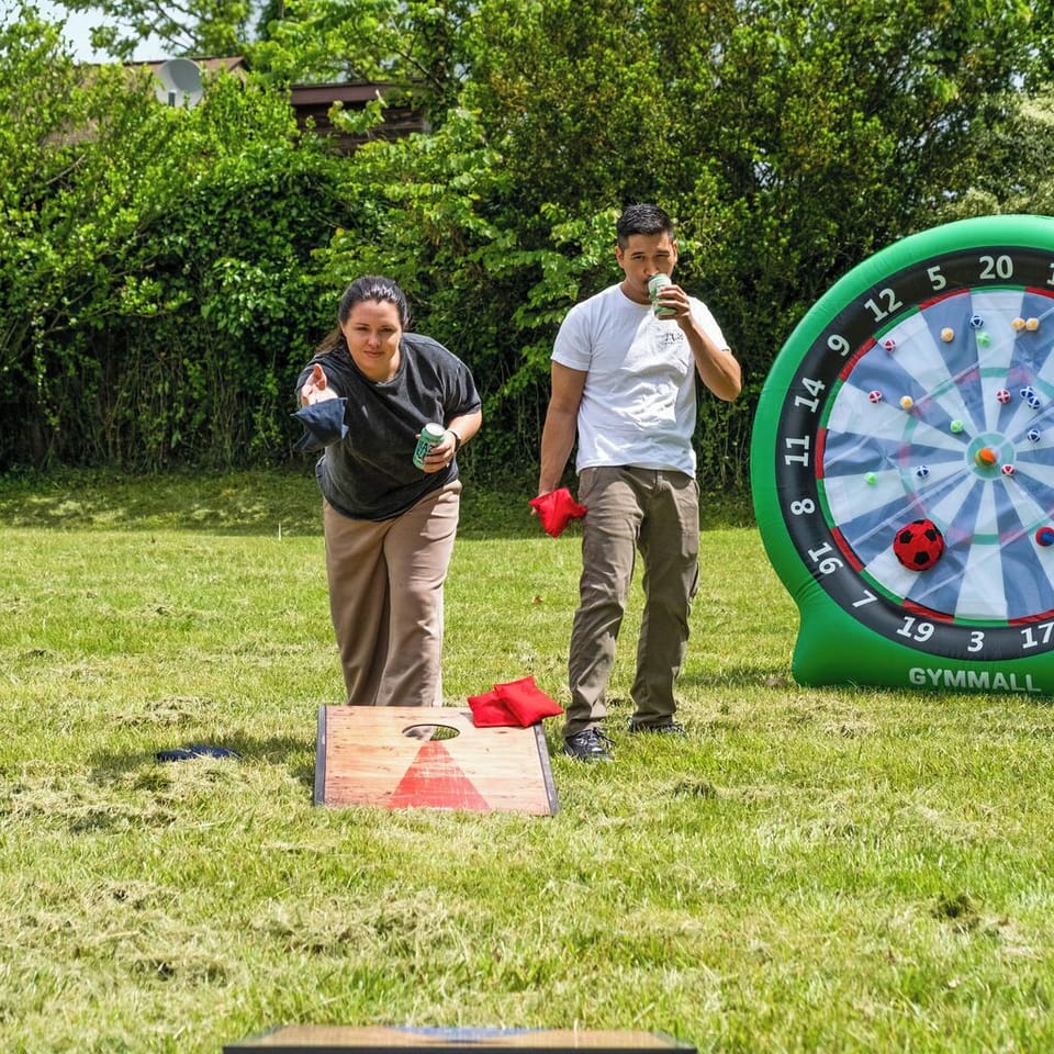 We have corn hole too!