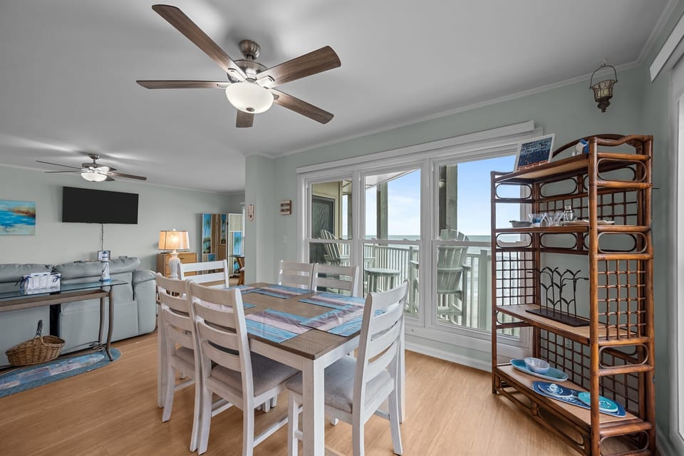 Dining table with seating for 6