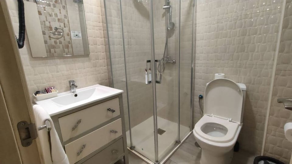 Basic Double Room | Bathroom | Shower, free toiletries, hair dryer, towels