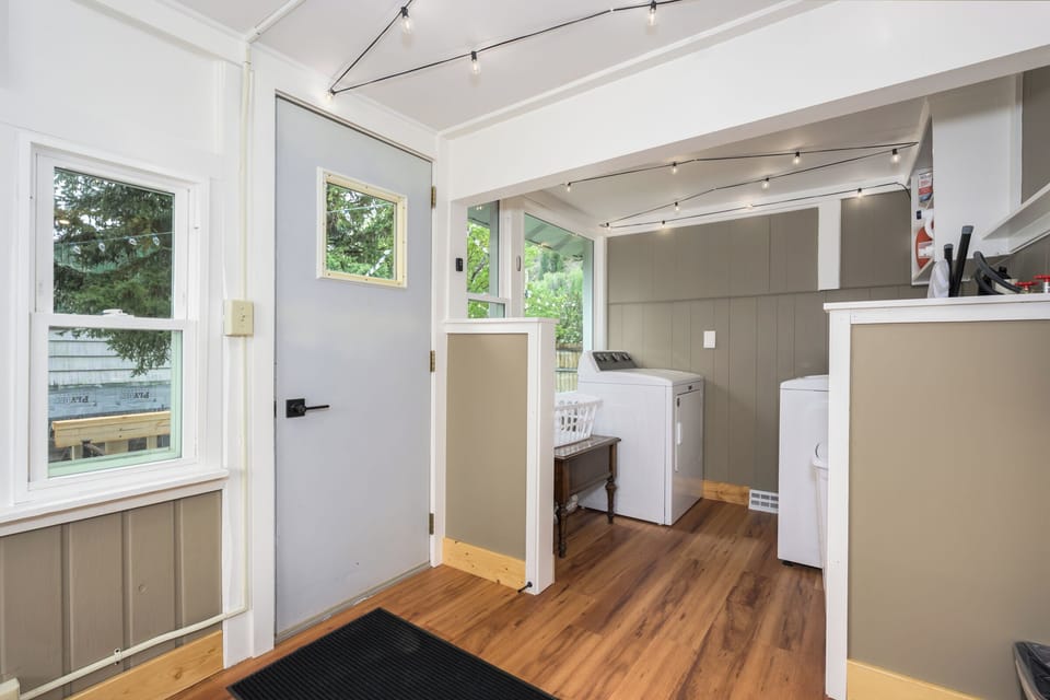 A full sized washer and dryer are available during your stay. 