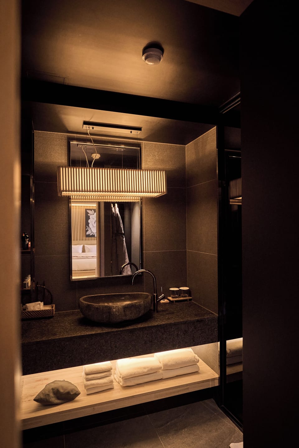 Separate tub and shower, hair dryer, bathrobes, slippers