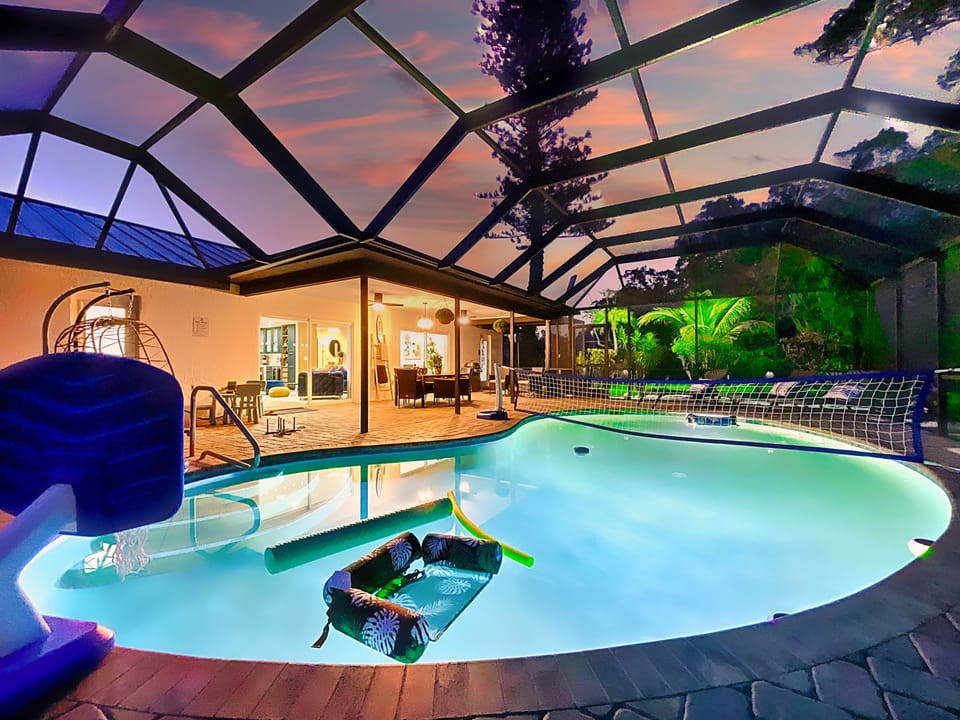 Heated pool 🦩💧🐬
