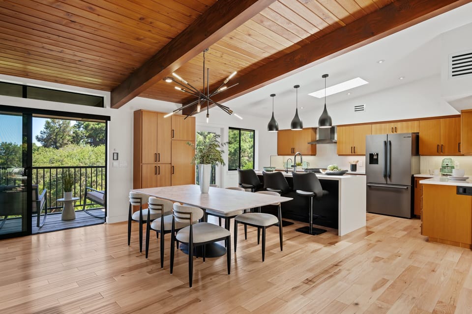 Modern dining area