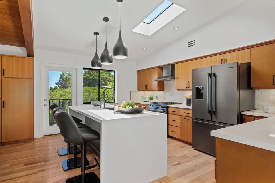 Spacious kitchen with modern luxuries