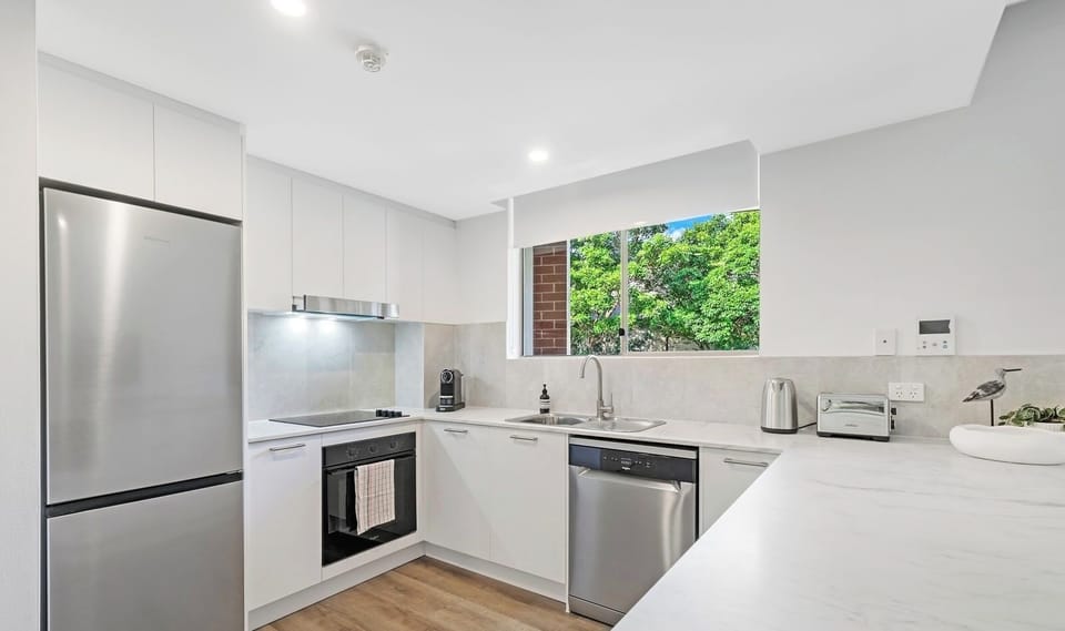 Functional kitchen with essential appliances