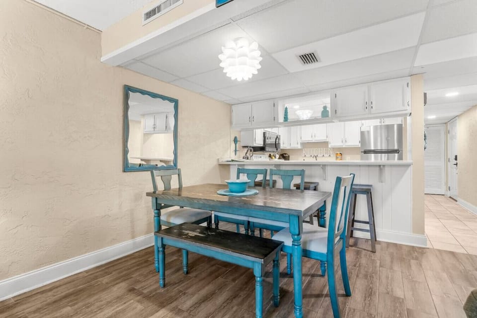 Dining Area with Chairs for Four plus Bench Seating