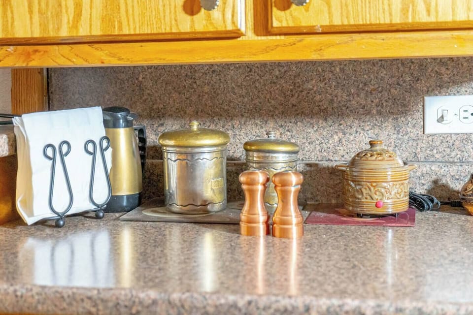 Stainless steel appliances for style, function, and convenience.