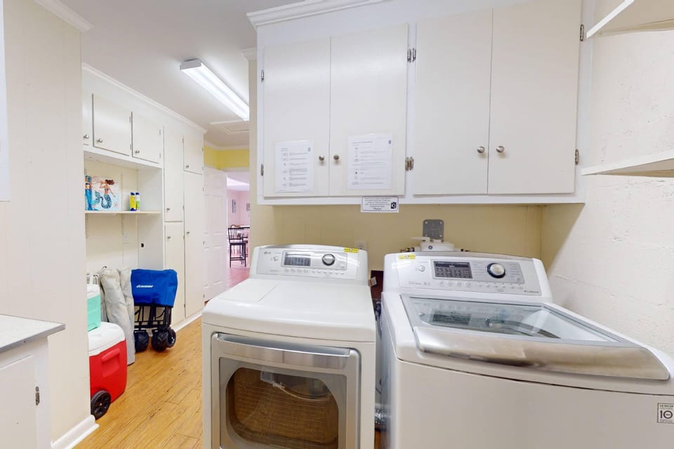 Lorraine's has a washer and dryer for your convenience