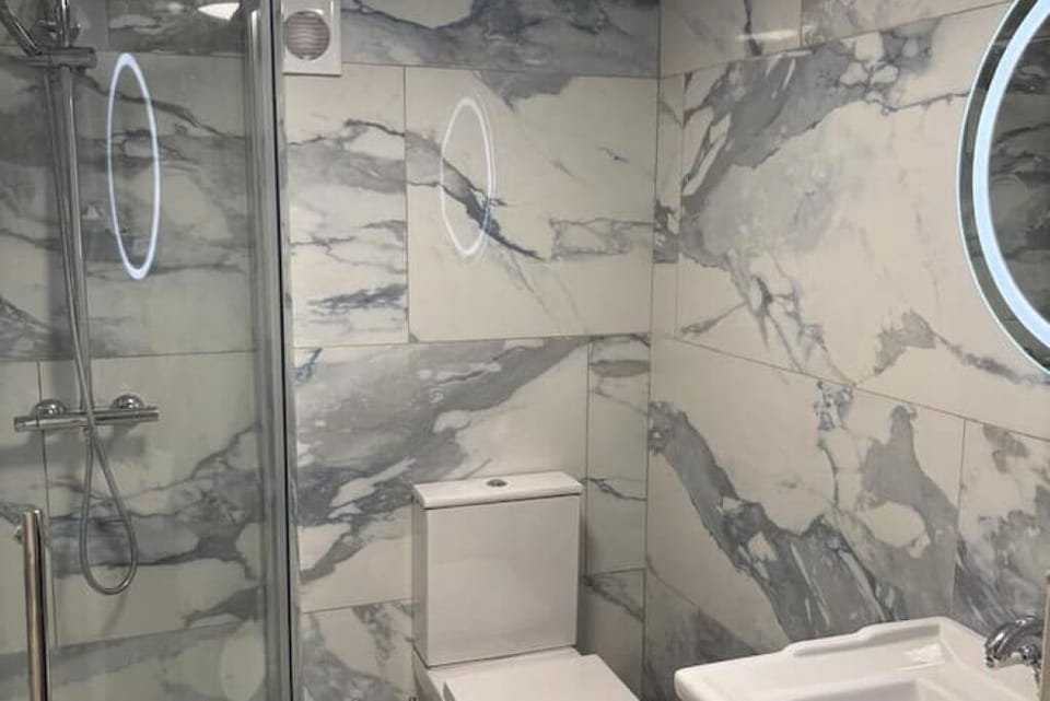Toilet and shower