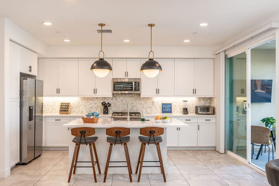 Fully stocked kitchen