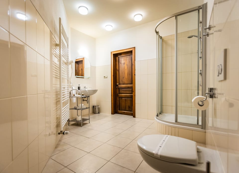 Superior Room, 1 Bedroom | Bathroom | Shower, free toiletries, hair dryer, bathrobes