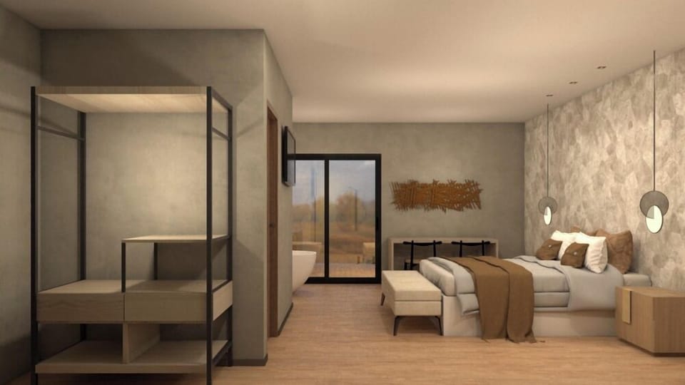 Deluxe Double Room, Pool View | Laptop workspace, free WiFi