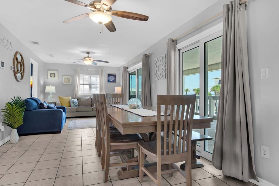 Dining and living space