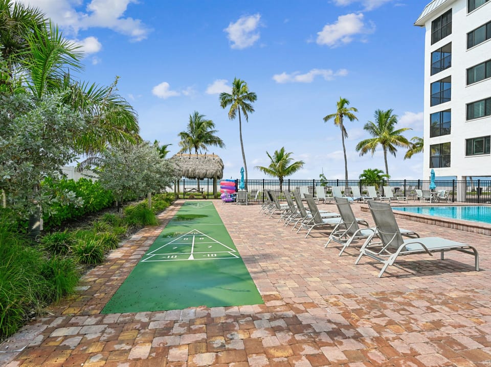 Seaside Resort Beachfront Community Shuffleboard