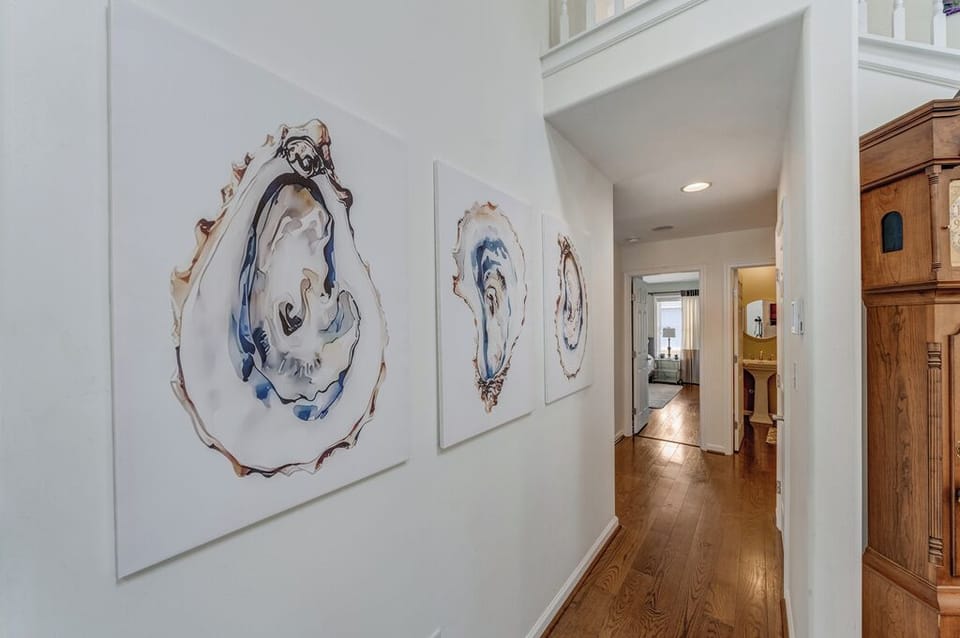 Follow the lovely Coastal Art down the hall.....