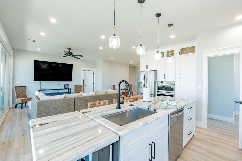 House, Multiple Beds (Family Beach House) | Private kitchen | Oven, toaster