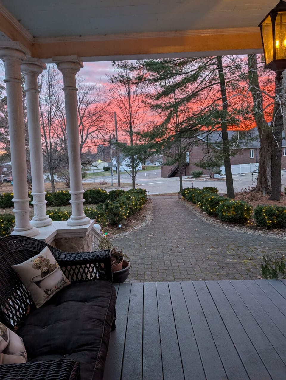 Sunrise from front porch