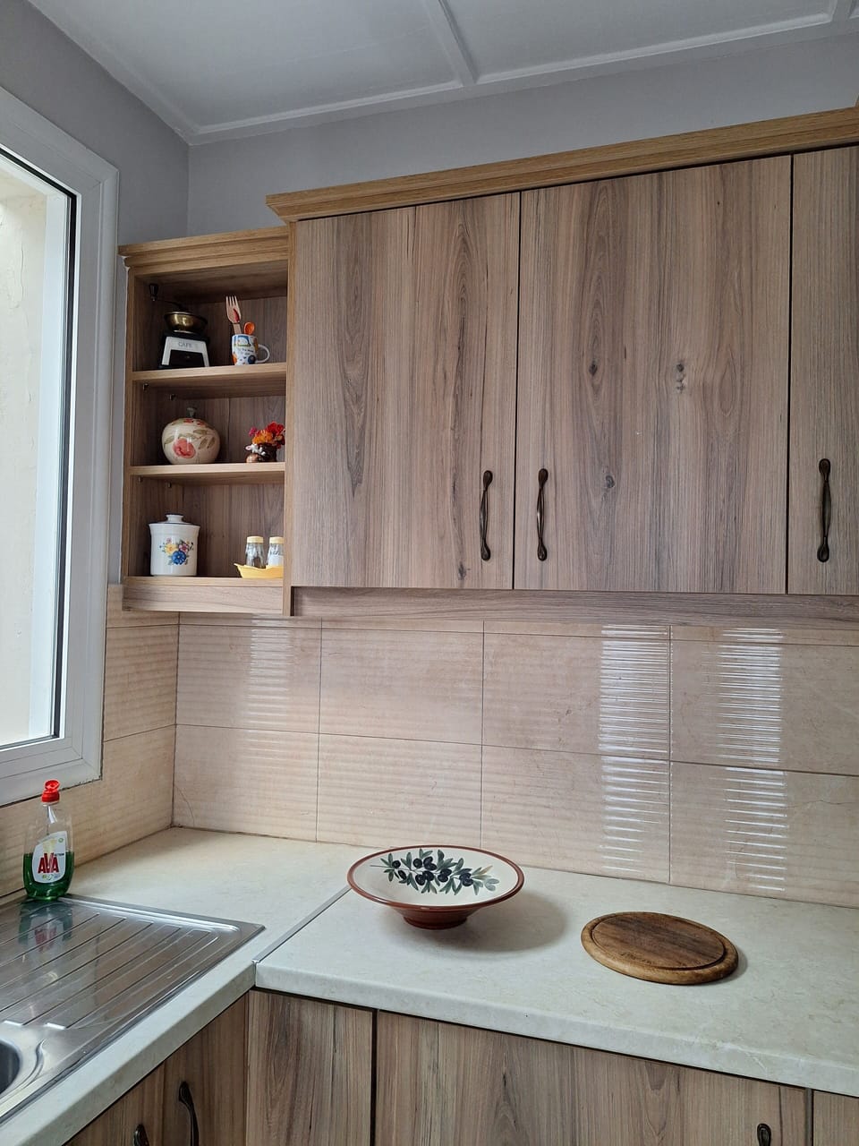 Family Apartment, Balcony, City View | Private kitchen | Full-size fridge, oven, stovetop, cookware/dishes/utensils