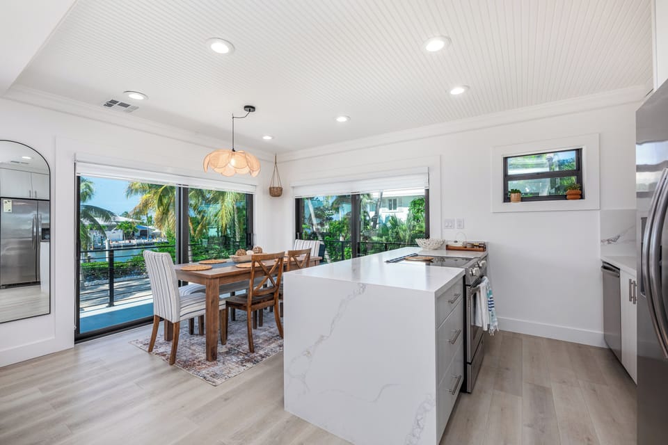dining area near the kitchen