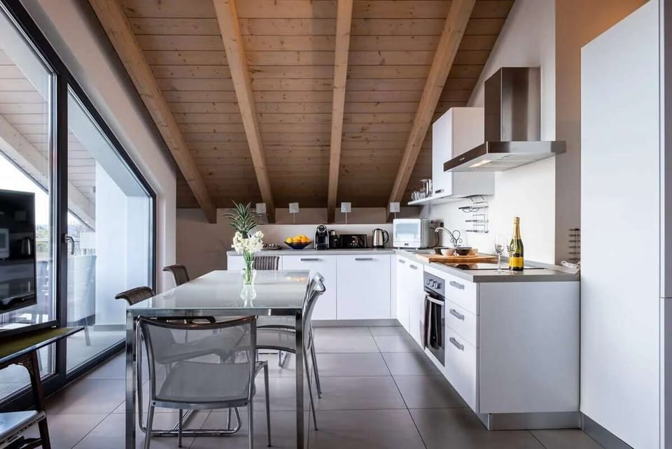 Apartment, Multiple Beds, Pool Access, Mountain View (Apartment Casarini) | Private kitchen | Coffee/tea maker, fridge, microwave, oven
