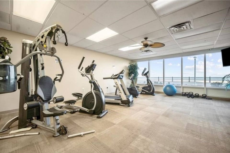 A clean and convenient fitness space to keep up with your workout routine.