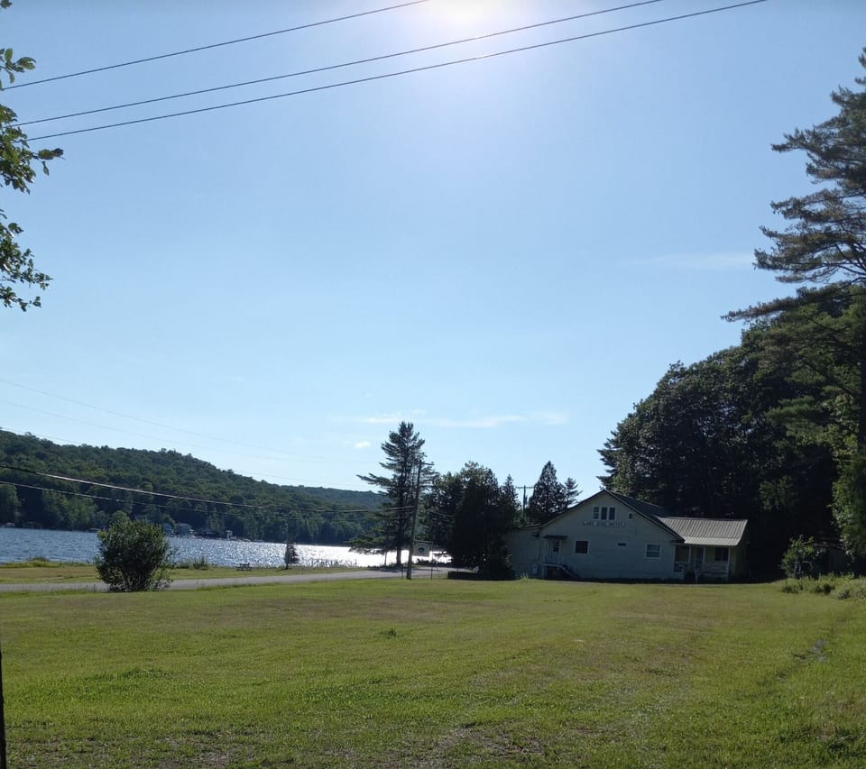 View from the Front of Cabin/parking